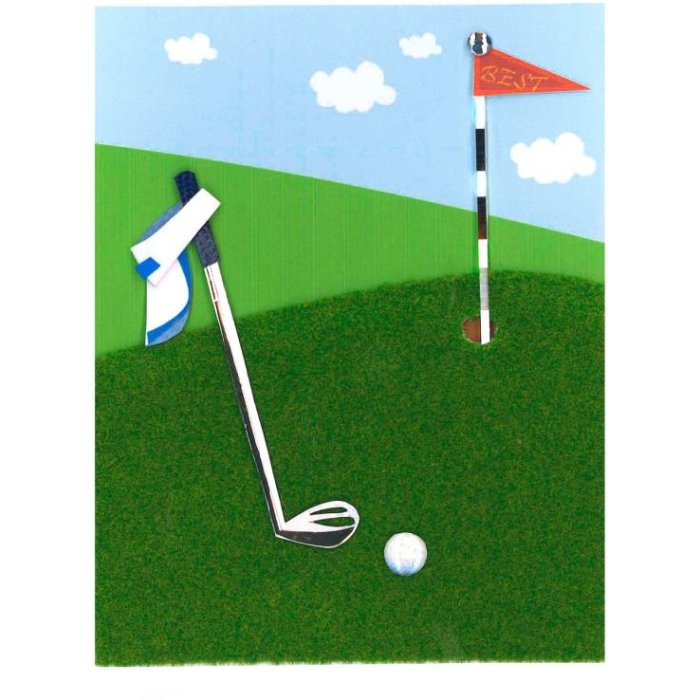 Art Level Tarjeta Golf Club-Flag