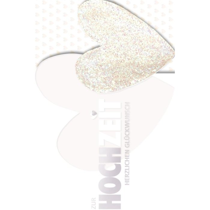 Artebene tarjeta gofrado-boda-corazón-brillo