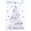 Artebene tarjeta en relieve-tarta nupcial-