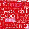 Servilletas de papel Culinaria rojo
