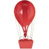Decoración Globo de Aire Caliente Clayre & Eef Rojo-Blanco 26x14x62 cm