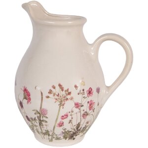 Tetera decorativa Clayre & Eef Beige Rosa 21x16x25 cm