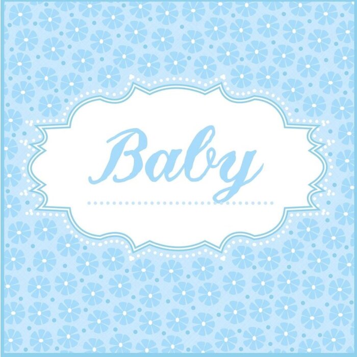Servilletas de papel bebé-azul