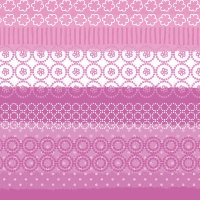 Servilletas de papel estampado mixto-rayas-rosa