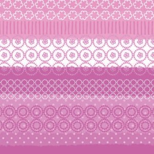 Servilletas de papel estampado mixto-rayas-rosa