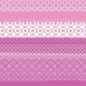 Servilletas de papel estampado mixto-rayas-rosa