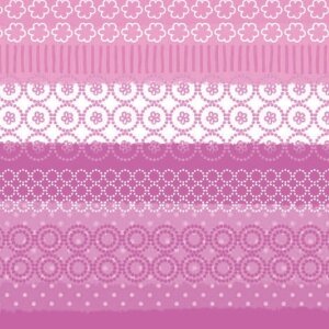 Servilletas de papel estampado mixto-rayas-rosa