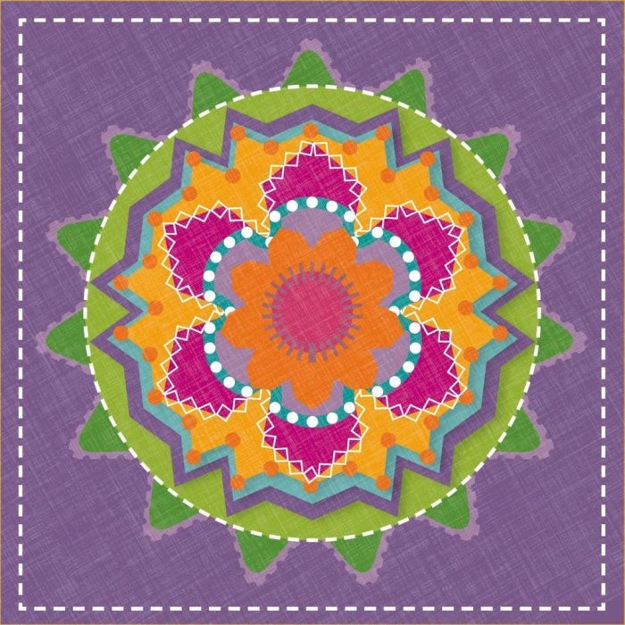 Servilletas de papel Kaleido-Plum