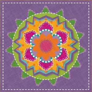 Servilletas de papel Kaleido-Plum