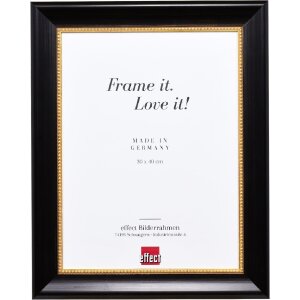 Marco de fotos de madera Effect Profil 95 Negro 30x40 cm...