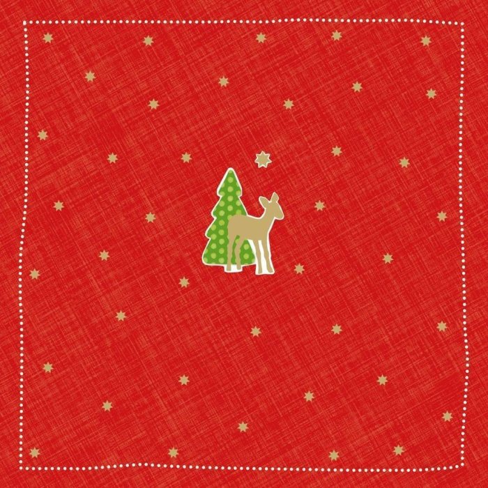 ARTEBENE Servilletas de papel Bambi-pequeñas-rojas
