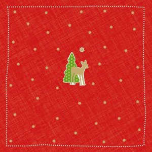 ARTEBENE Servilletas de papel Bambi-pequeñas-rojas