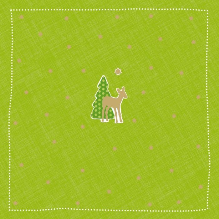 Servilletas de papel Bambi-pequeñas-verdes