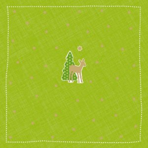 Servilletas de papel Bambi-pequeñas-verdes