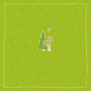 Servilletas de papel Bambi-pequeñas-verdes
