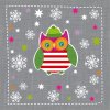 Servilletas Búho de invierno-antracita