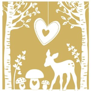 Servilletas de papel Bambi-setas-oro
