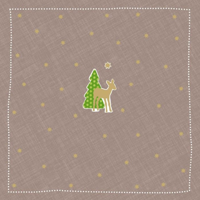 Servilletas de papel Bambi-pequeñas-taupe