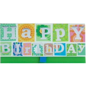 Artebene Sobre de dinero Feliz cumpleaños-Flower...