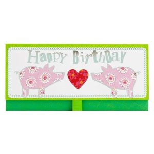 Artebene Sobre de dinero Cumpleaños-Cerdos