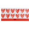 Artebene Sobre para dinero Corazones-Rojo-Plata