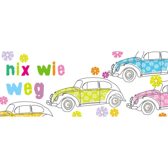 Tarjeta Artebene Foil-Nix wie weg-21x8 cm