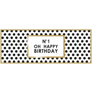 Tarjeta gofrada Artebene-Feliz cumpleaños-21x8 cm