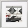 Silla Walther Alu Frame 20x20 plata con passepartout 15x15 cm