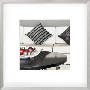 Silla con estructura de aluminio Walther 30x30 plata