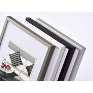 Silla con estructura de aluminio Walther 30x30 plata