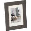 Marco de madera Walther Home gris 10x15 cm con Passepartout 7x10 cm