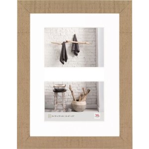 Marco de madera Walther HOME beige marrón 2 fotos...