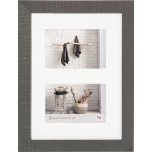 Walther Marco De Madera Para 2 Fotos 10x15 cm Gris