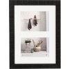 Marco de madera Walther HOME negro 2 fotos 13x18 cm