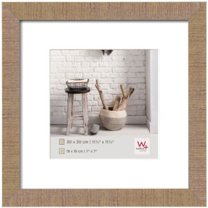 Marco de madera Walther HOME 20x20 cm beige marrón