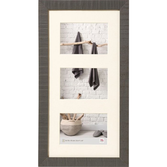 Marco de Madera Walther Gallery HOME 3 Fotos 10x15 cm Gris