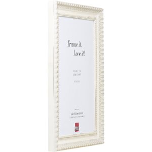 Marco de fotos de madera Effect Profil 56 Blanco 45x60 cm con cristal de museo