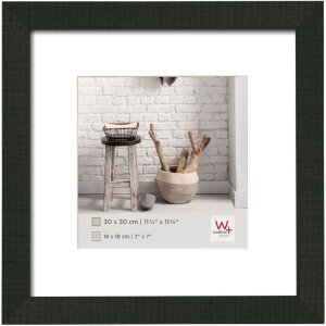 Marco de madera Walther HOME 40x40 cm negro con...