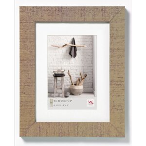 Marco de madera Walther HOME beige marrón 15x20 cm...