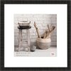 Marco de madera Walther HOME 50x50 cm negro con passepartout 35x35 cm