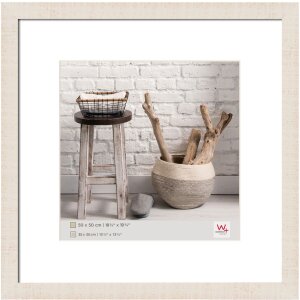 Marco de madera Walther HOME crema blanco 50x50 cm con...