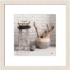 Marco de madera Walther HOME crema blanco 50x50 cm con passepartout 35x35 cm