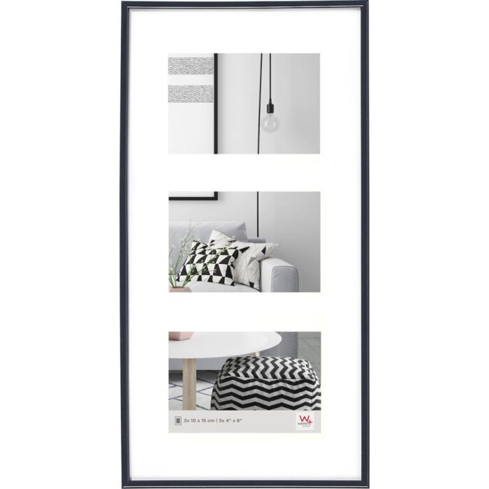 GALERIA marco de plástico para galerías 3 x 10x15 cm - negro