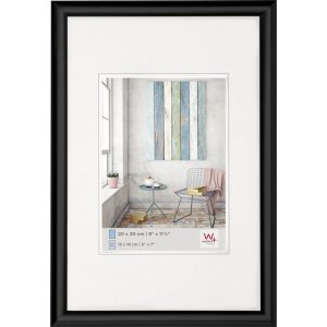Marco de plástico Walther Trendstyle negro 40x60 cm
