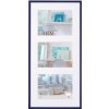 Marco de plástico Walther New Lifestyle 3 fotos 13x18 azul (26,2x51,5 cm)