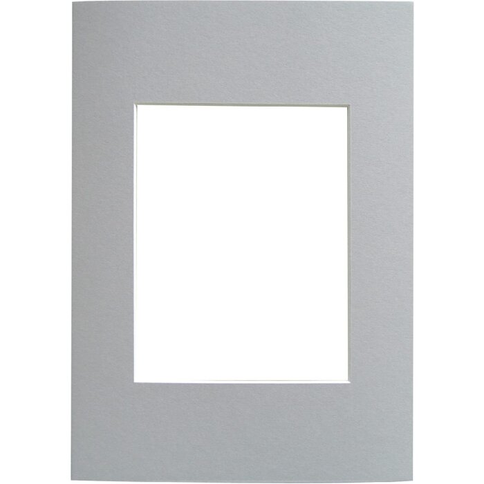 Paspartú de corte biselado - 30x40 cm - gris