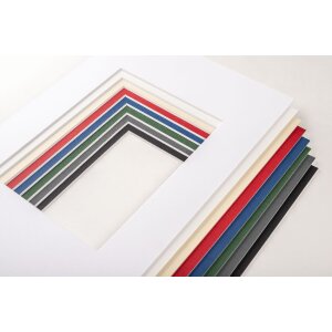 Paspartú de corte biselado - 30x40 cm - gris