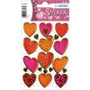 HERMA DECOR pegatinas corazones oro 2 hojas