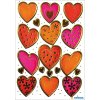 HERMA DECOR pegatinas corazones oro 2 hojas