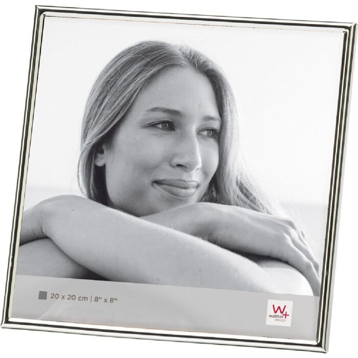 Walther Marco de fotos de metal Chloe 20x20 cm plata brillante